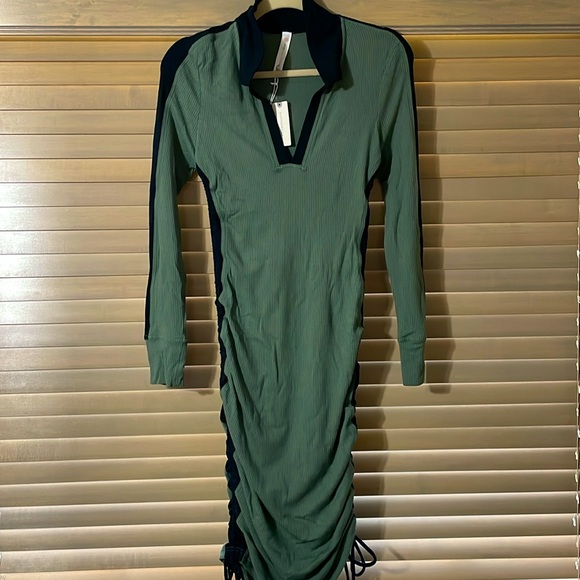 Daily Practice x Anthropologie  Colorblock Polo midi dress szS - Picture 5 of 7